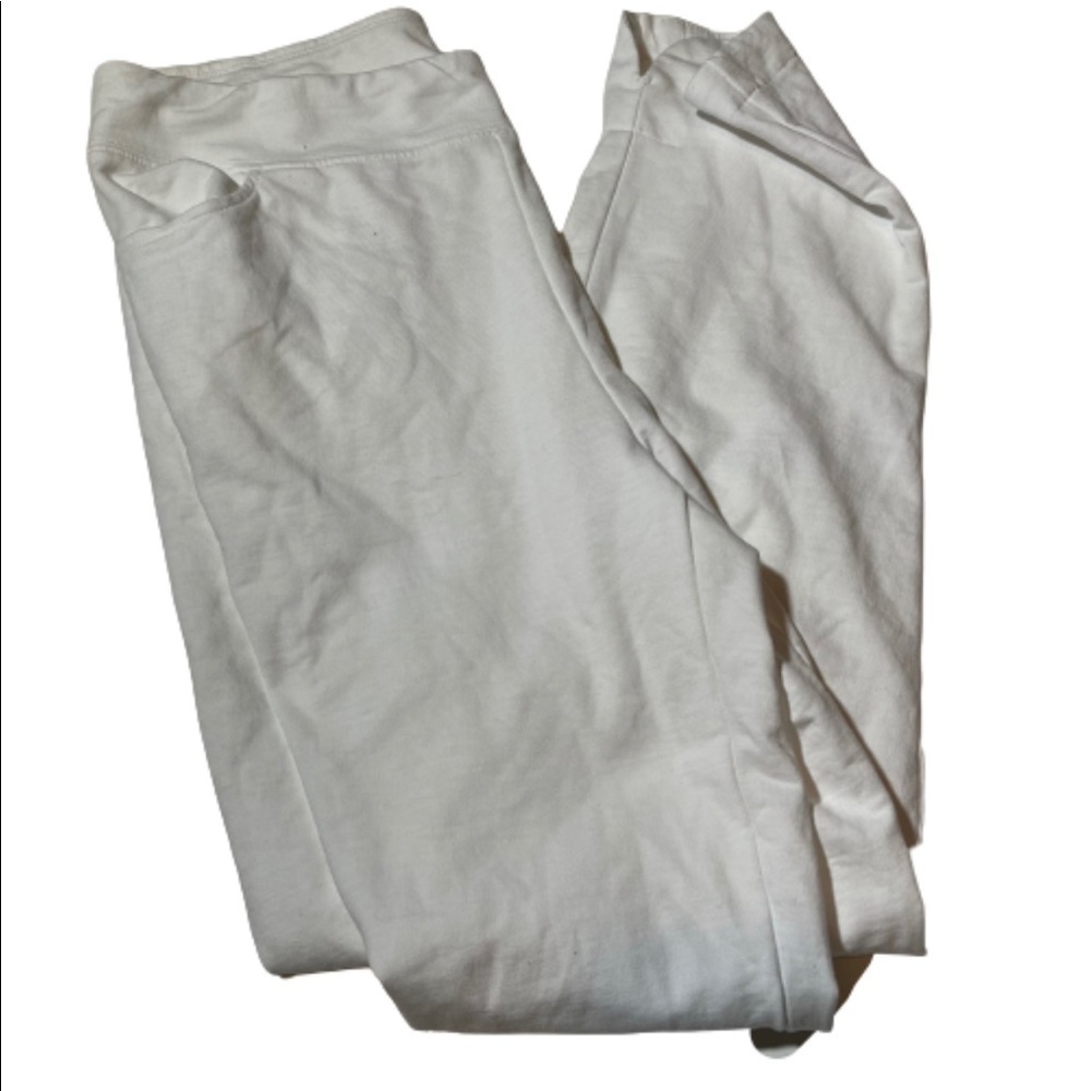 Soft Surroundings White Pull On Pants Size S Small 2DK18 Stretchy.